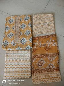 Printed cotton dress material
