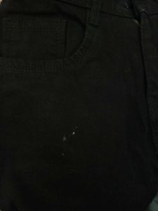 Premium cotton slim-fit black jean.