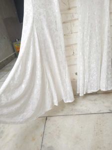 Elegant White Lace Palazzo Pants