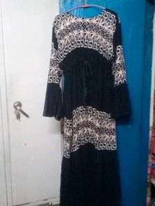 Boho Embroidered Abaya Burkha