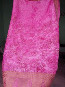 Branded Pure Crepe Saree