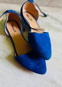 Royal blue flats