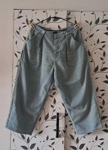 👖Vintage Light Wash Wide Leg Jeans / capri