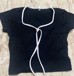 Chic Black Cropped Top