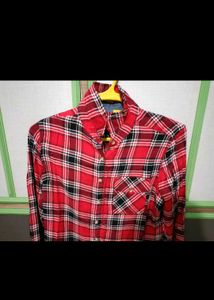 Red Plaid Flannel Shirt