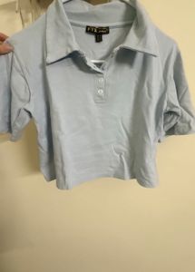 Light Blue Collared Polo Shirt