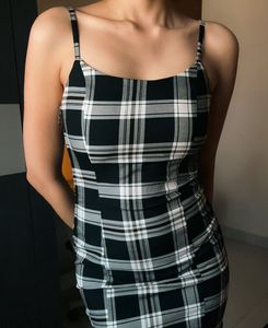 black Mini Slip Dress