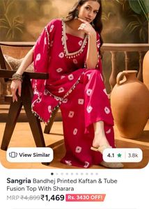 Elegant Navy Bandhani Kurta Set