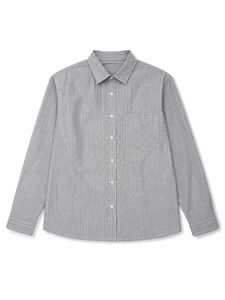 Y2K Striped Button-Up Shirt / unisex