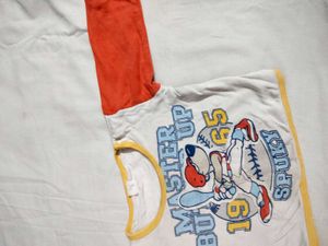 kid's Cute Cartoon Baseball T-Shirt