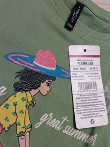 8-10 year Cute Graphic Print Tee