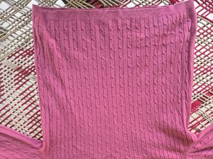 Pink Cable Knit Sweater