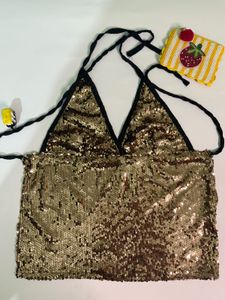 Chatpata Sequin Halter Top
