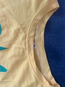 Yellow Graphic Tank Top