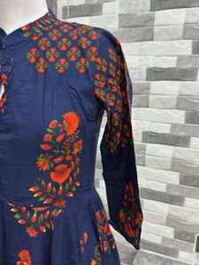 Blue Printed Kurti