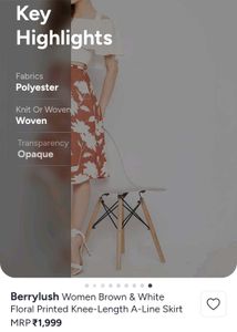 Floral Print Midi Skirt