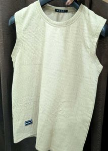 Men's Textured Sleeveless T-Shirt