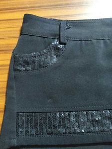 Stylish Black Sequin Shorts