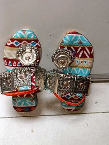 Boho Ethnic Sandals with Bell Charms