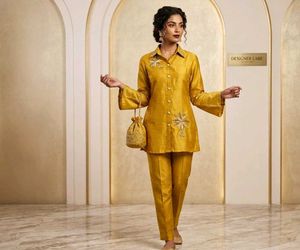 Yellow Kurta Set with Pants