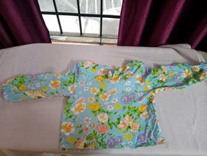 Full Puffed Sleeves Floral Printed Top With Pant