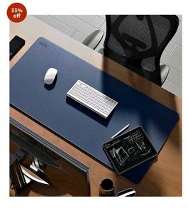 Large Navy Blue Desk Pad Mat