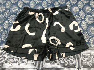 Cute Black printed night suit set
