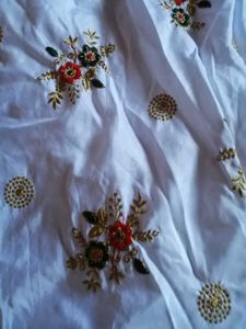 Elegant White Floral Lehenga Choli