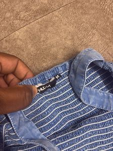 Blue Smocked Sundress