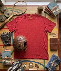 gym strecheble Red Melange T-Shirt