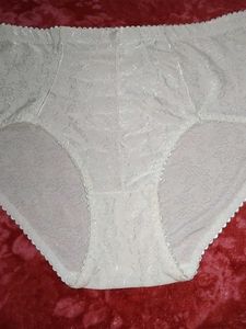XXXL Vintage White High-Waisted Panties