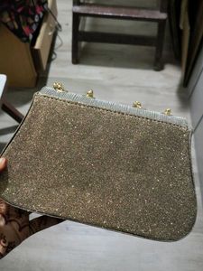 Sparkly Gold &amp;  copper Clutch Bag