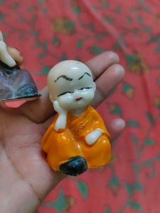 Cute Monk Figurines Set