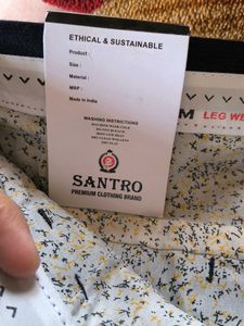 Santro Men's Dark Blue Chinos