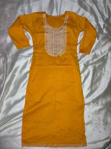 Sunny Yellow Embroidered Kurta