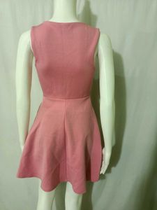 Imported Cute Pink Fit and Flare Dress fixed Price