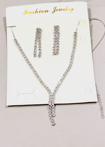 Sparkling Crystal Necklace & Earring Set