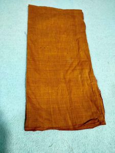 Rust colour pure cotton fabric