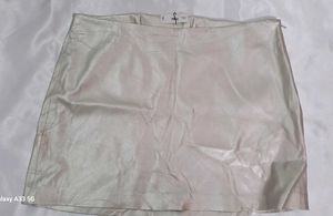 Silver Mini Skirt