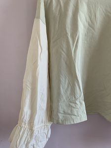 Oversized Light Yellow Top with Balloon Sleeves