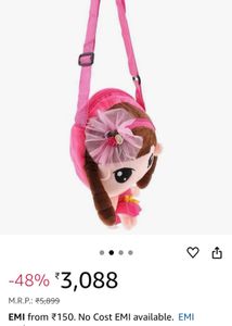 🩷Brand New Plush Doll Backpack💕