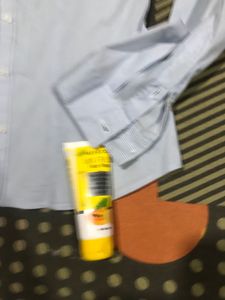Light Blue Button-Up Shirt h and m facewash free