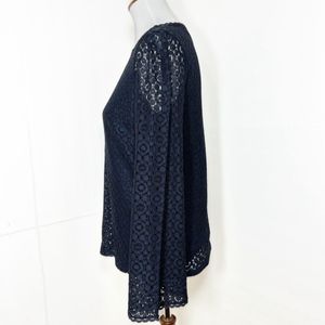 Vintage Elegant Lace Bell Sleeve Top