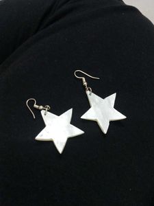 mother of pearl Star Earrings