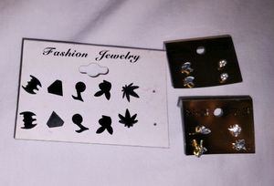 Stud Earing Combo Of 9