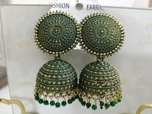 Traditional Indian Jhumka Earrings
