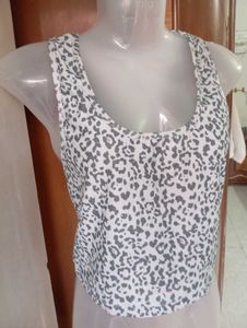 Leopard Print Racerback Tank Top