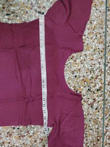 Maroon Long Sleeve Kurta