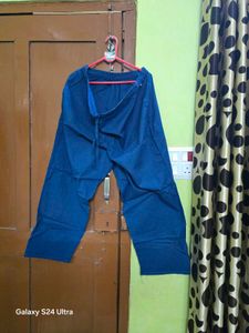 Navy Blue Printed Kurta