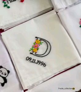 Hand Embroidered Hankey